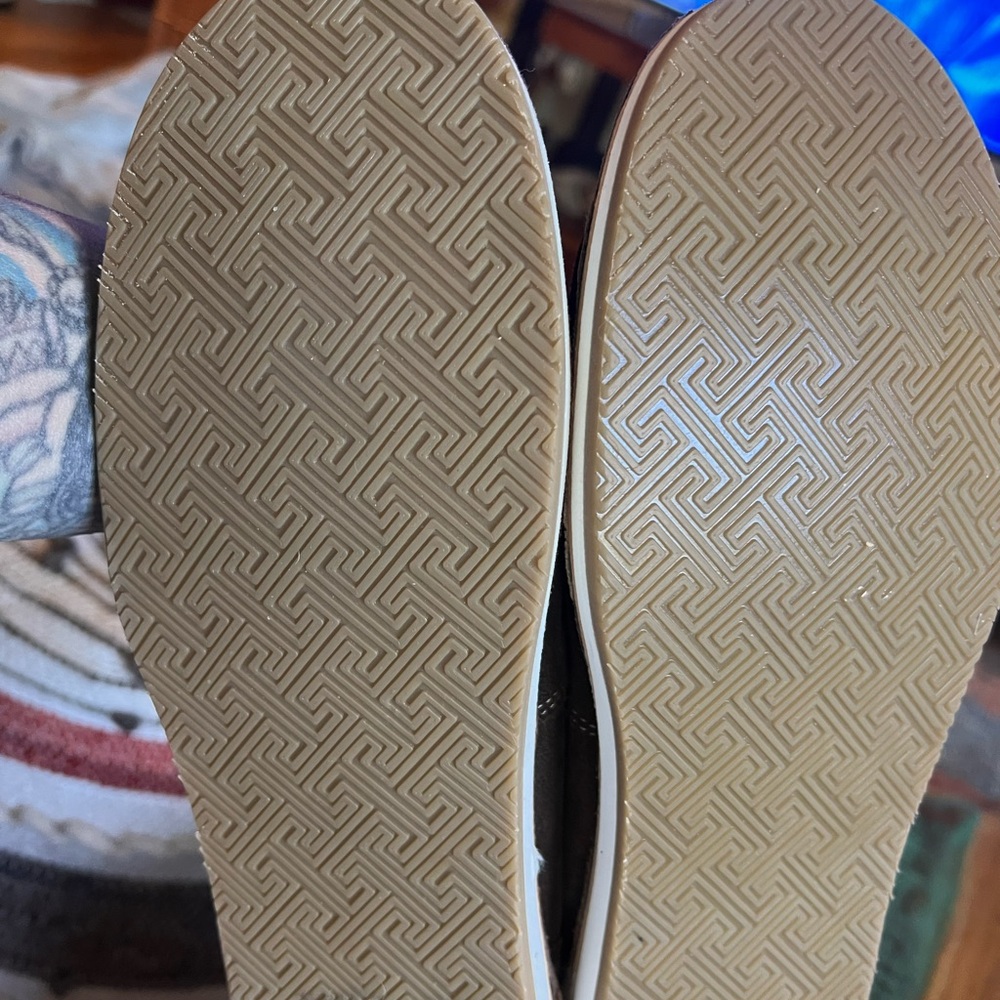 🥿 Myra Brown and Red Loafers with Aztec Pattern | Sz 9 (8.5) - Picture 6 of 6